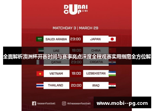 全面解析澳洲杯开赛时间与赛事亮点深度全程观赛实用指南全方位解
