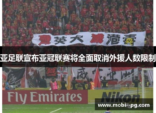 亚足联宣布亚冠联赛将全面取消外援人数限制 亚足联宣布亚冠联赛将全面取消外援人数限制